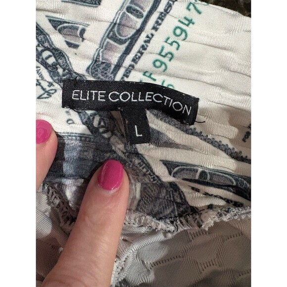 Elite Collection Workout Set Womens L Money Print Sports Bra & Leggings - Picture 6 of 6